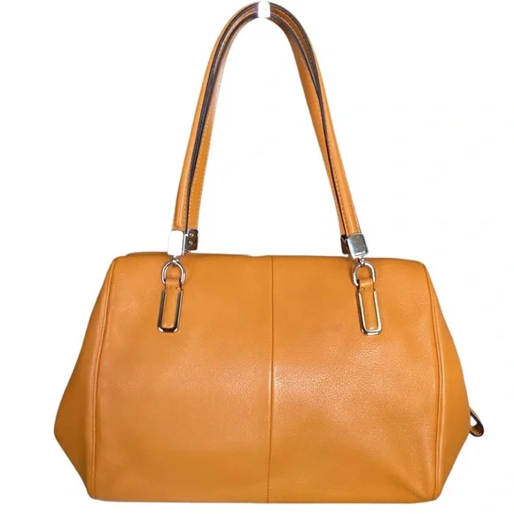 Coach Leather Madison Madeline 25166 Legacy Crossbody Satchel Bag in Saffron - Picture 2 of 16